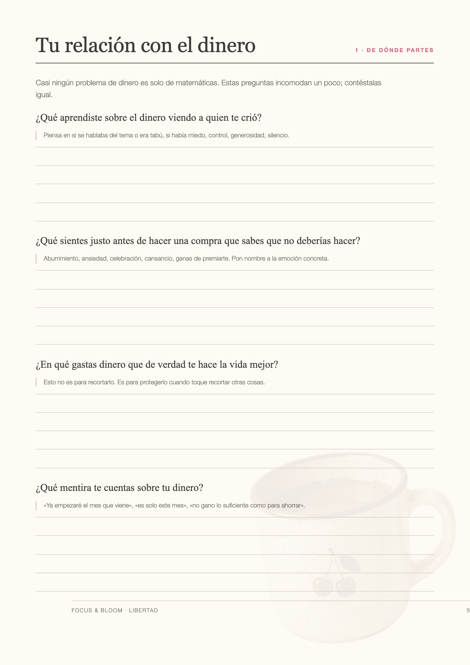 Preguntas de journaling