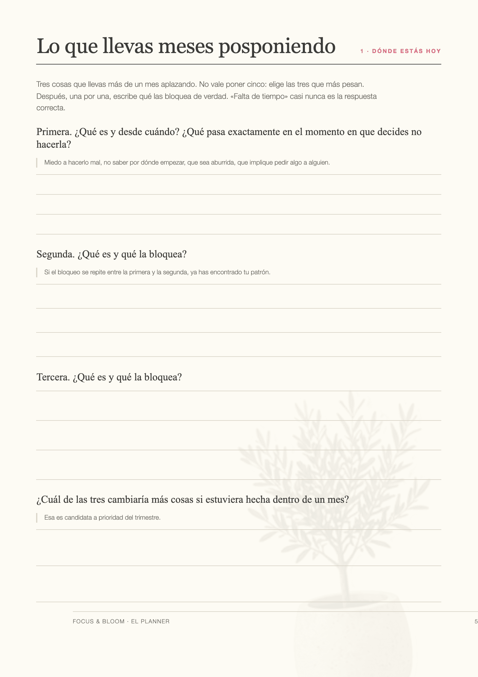 Preguntas de journaling